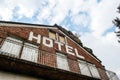 Old abandoned Hotel facade scary vetuste Royalty Free Stock Photo