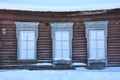 Old abandoned house and beautiful windows