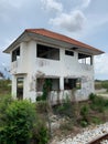 old abandoned house in the city Royalty Free Stock Photo