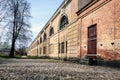 Old abandoned house in Daugavpils town, Latvia Royalty Free Stock Photo