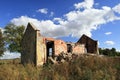 The old abandoned house is falling into disrepair. Royalty Free Stock Photo