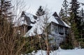 Old abandoned house in the forest Royalty Free Stock Photo