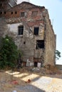 An old abandoned house in garden