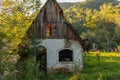 Old and abandoned house in the middle of the forest Royalty Free Stock Photo