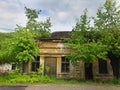 Old abandoned house in serbian village. Southeast of Serbia. Royalty Free Stock Photo