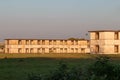 Old abandoned housing units on decommissioned military air base. Royalty Free Stock Photo