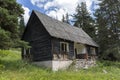 Old abandoned hut in the woods Royalty Free Stock Photo