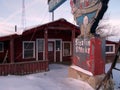 An abandoned Inn along the highway Royalty Free Stock Photo