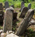 Abandoned Jewish cemetery in the Carpathians