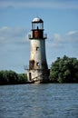 The old, abandoned lighthouse of Sulina, Danube delta Royalty Free Stock Photo