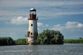 The old, abandoned lighthouse of Sulina, Danube delta Royalty Free Stock Photo