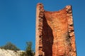 Old abandoned limestone calcination furnace near Vovchansk, Eastern Ukraine