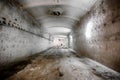 An old abandoned limestone mine corridors