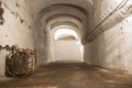 An old abandoned limestone mine corridors