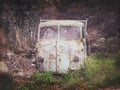 An old abandoned little lorry