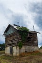 Old Abandoned Log and Mud Tobacco Barn Royalty Free Stock Photo