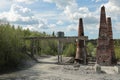 Old abandoned marble factory in Ruskeala, Russia