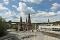 Old abandoned marble factory in Ruskeala, Russia Royalty Free Stock Photo