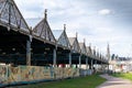 Old abandoned market at the Port of Antwer Royalty Free Stock Photo