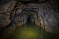 An old abandoned mining facility an ore mine adit system Royalty Free Stock Photo