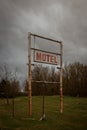 An old abandoned motel sign in New Jersey Royalty Free Stock Photo