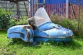 An old abandoned motorcycle sidecar Royalty Free Stock Photo