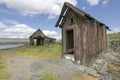 Old Abandoned Native American Fishing Shacks