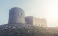 Old abandoned observatory on mount Pip Ivan Royalty Free Stock Photo