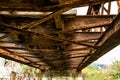 Old abandoned railroad bridge Royalty Free Stock Photo