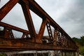 Old abandoned railroad bridge Royalty Free Stock Photo