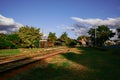 Old and abandoned railway in the city of Vinhedo, Sao Paulo - Brazil Royalty Free Stock Photo