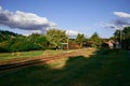 Old and abandoned railway in the city of Vinhedo, Sao Paulo - Brazil Royalty Free Stock Photo