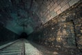 An old abandoned railway tunnel decayed for decades a lost place