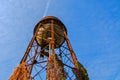 Old abandoned railway water tank in Szeged Royalty Free Stock Photo