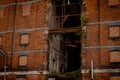 Old abandoned red brick building in Gloucester docks, United Kingdom