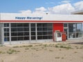 An old abandoned retro gas station along route 66 Royalty Free Stock Photo