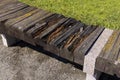 old abandoned rotten bench for rest Royalty Free Stock Photo