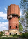 Old abandoned watertower in Armavir, Russia