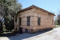 Old abandoned ruined house inside the alanya fortress in Turkey Royalty Free Stock Photo