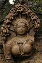 Old abandoned ruined statues of Tirthankar Adinath Jain caves, Tringalwadi fort, Nashik