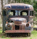 An old abandoned run down bus Royalty Free Stock Photo