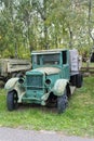 Old abandoned rusted green truck Royalty Free Stock Photo