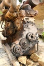 Old Abandoned Rusted Truck Engine Royalty Free Stock Photo