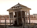 Old abandoned shack by Mersey