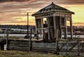 Old abandoned shack by Mersey