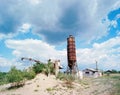 Old abandoned silo