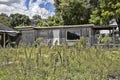 Old, Abandoned Single Bungalow Home Royalty Free Stock Photo