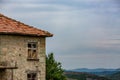 Old abandoned stone house turned into barn Royalty Free Stock Photo