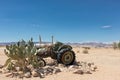 Old abandoned tractor in the Namibia desert. Local known as solitaire.