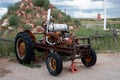 Old abandoned tractor, it is tuned with a great V8 engine